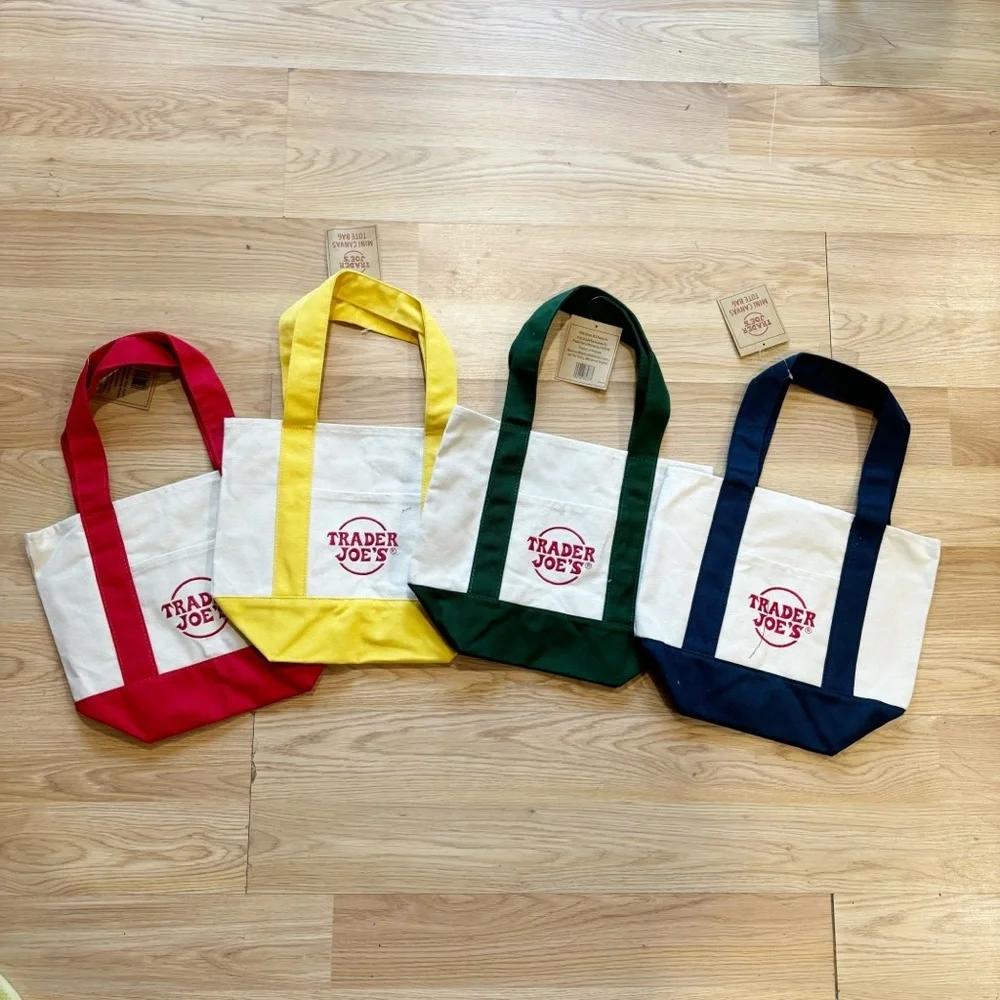 Trader‎ Joe’s Four Mini Canvas Totes